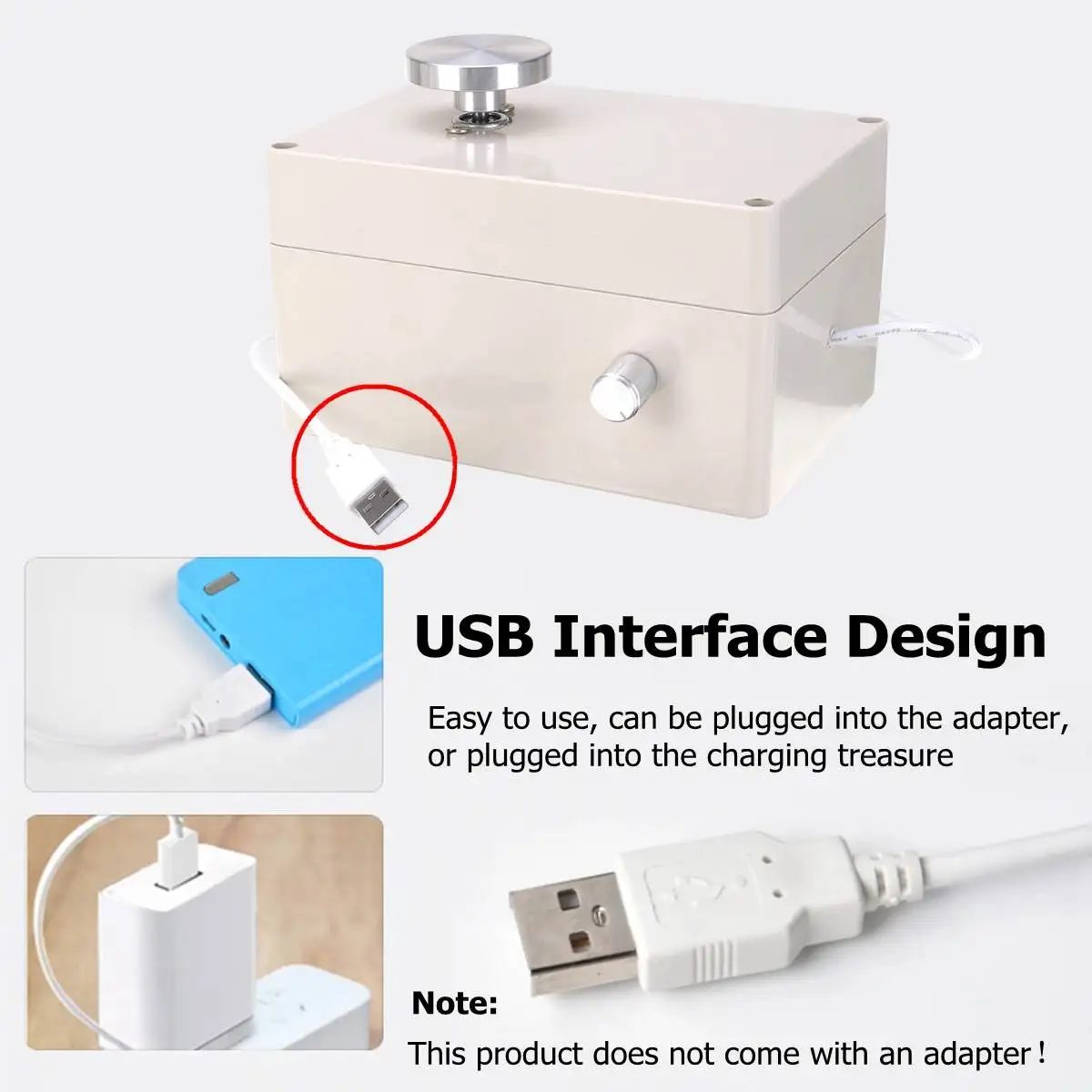 USB алюминиевый сплав кончик пальца мини гончарное колесо 4,5 см поворотная ручка Плавная Скорость Изменение подарок для обучающие игрушки для детей