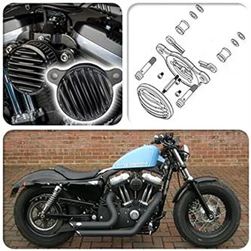 CNC воздухоочиститель система впускного фильтра Комплект для Harley Sportster XL883 XL1200 1988