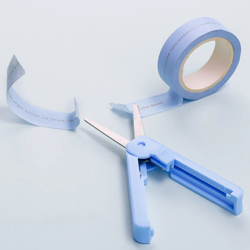 1 шт. простой Цвет телескопические ножницы небольшой и Портативный DIY Ножи Бумага