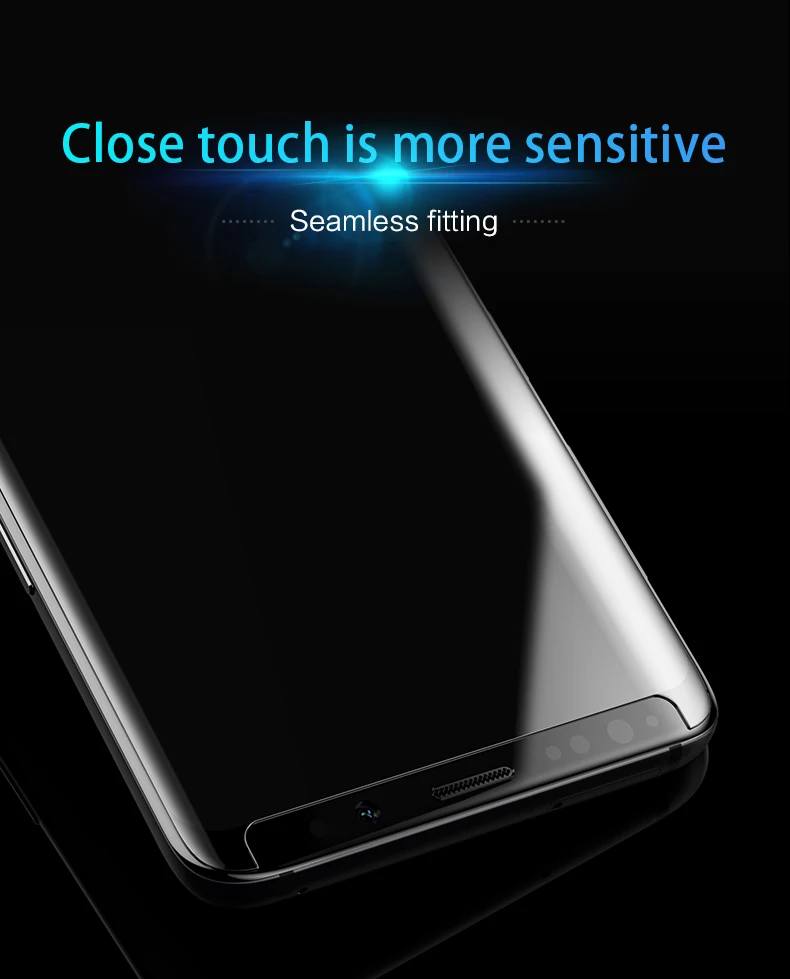 УФ Клеевой протектор экрана для samsung Galaxy S7 Edge S8 S9+ Plus Note8 Note 9 закаленное стекло полное покрытие 1 ультрафиолетовый светильник