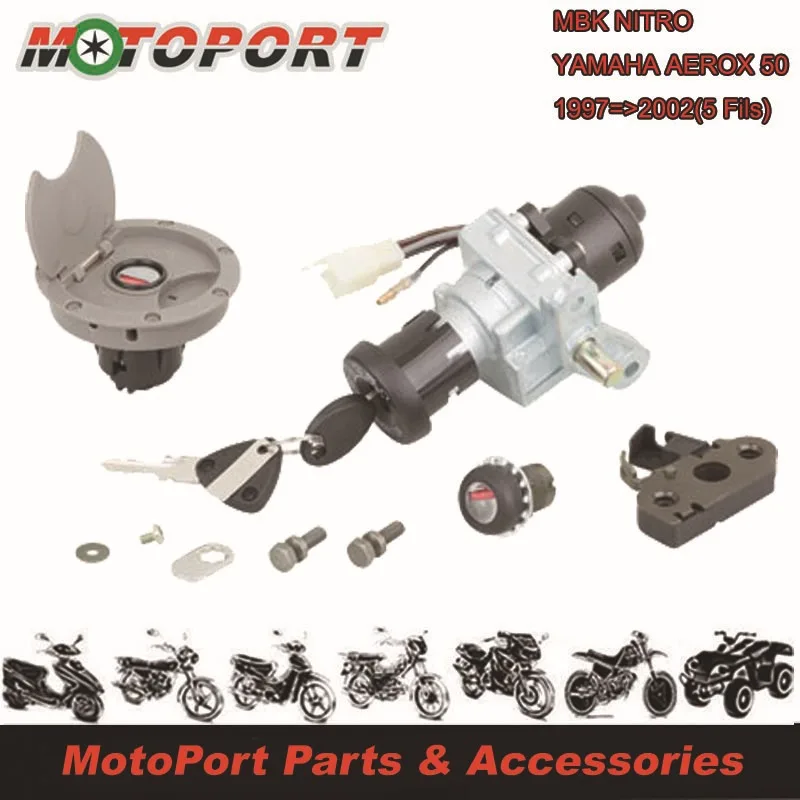 Замок зажигания NITRO / AEROX с ключами 5 фиников|ignition switch lock|ignition switchignition key lock |