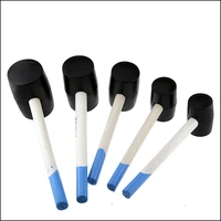 durable wooden handle rubber hammer safety explosion proof installation percussion hammer decoration floor tile hand tool