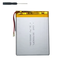 7 inch tablet universal battery pack 3 7v 3500mah polymer lithium battery for irbis tz55 tool accessories screwdriver