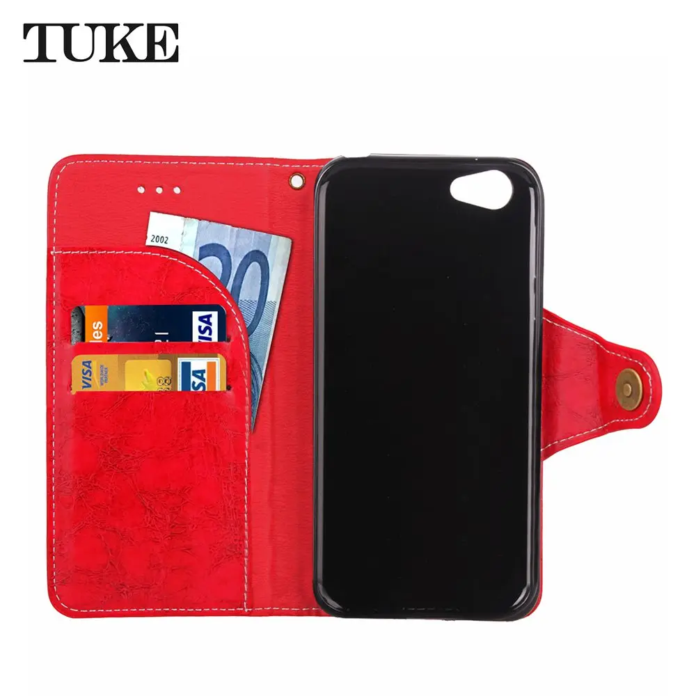 Чехол tuke для Sharp SHV39 Funda масляный воск кожаный флип чехол SHV 39 задняя крышка