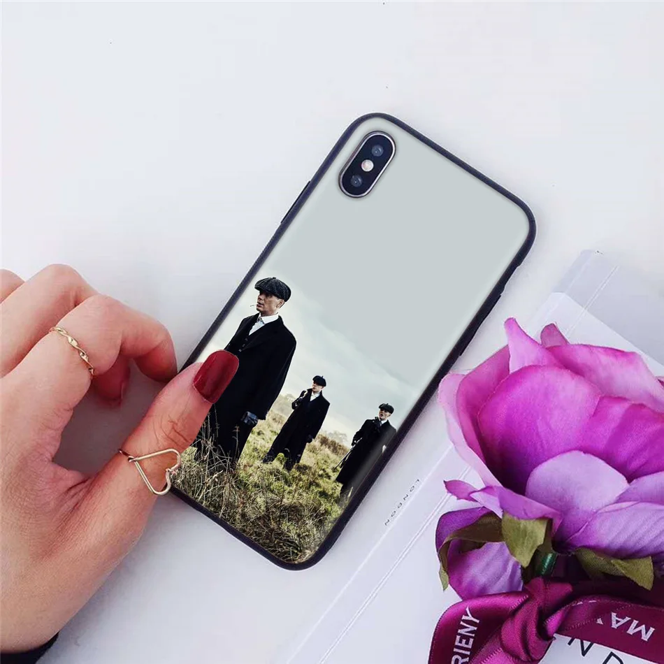 

TPU Black Coque Case for iPhone 12 7 11 Pro XR 6 X XS MAX 8 6S Plus 5 5S SE 2020 7Plus 11Pro Mobile Phone Cover Peaky Blinders