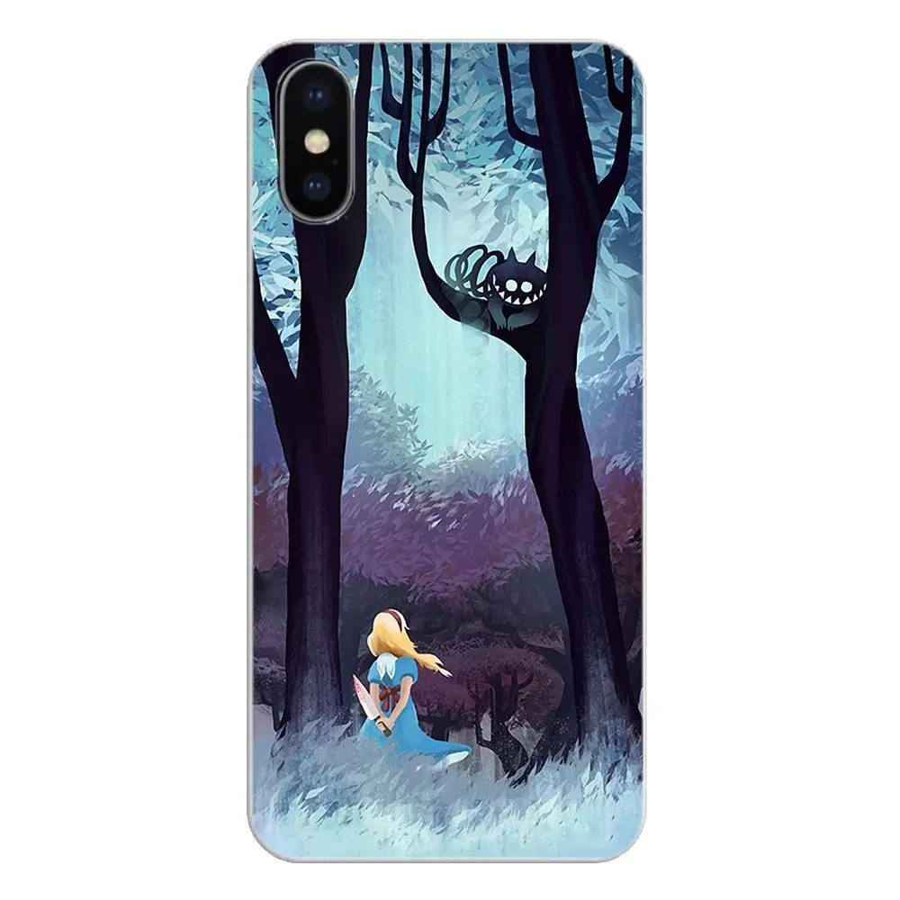 Мягкий чехол для iPhone XS Max XR X 4 4S 5 5S 5C SE 6 6S 7 8 Plus Samsung Galaxy J1 J3 J5 J7 A3 A5 Алиса в стране