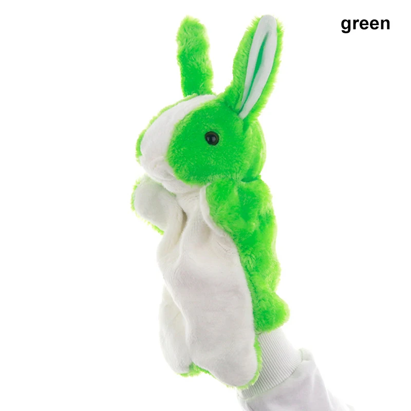 1 Pcs Hand Finger Puppet Animal Rabbit Doll Glove Plush Toy For Children Kids Gift BM88 | Игрушки и хобби