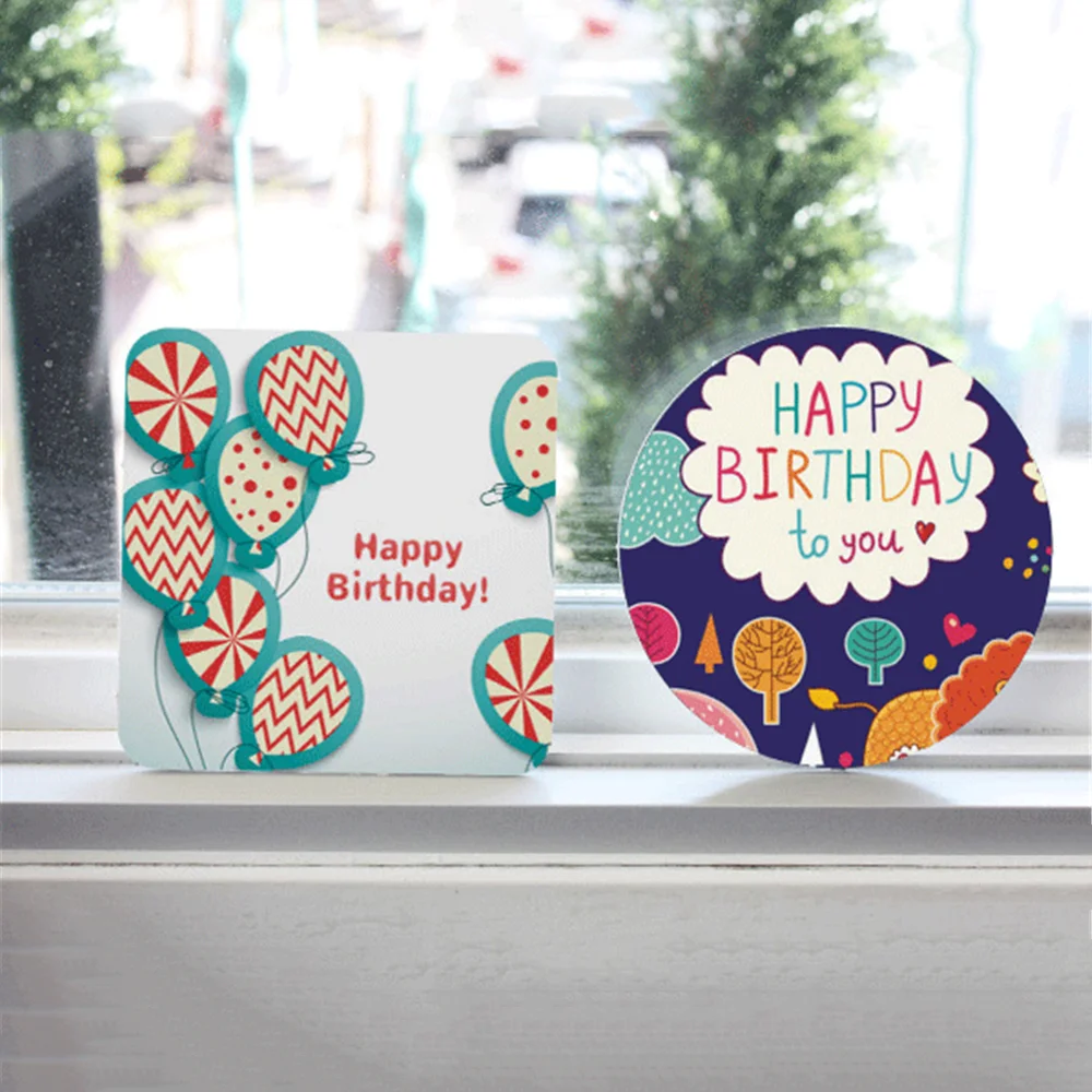 38pcs Happy Birthday Paper Stickers Kawaii Stationery DIY Scrapbooking Diary Decorations Handmade Supply Label Sealing