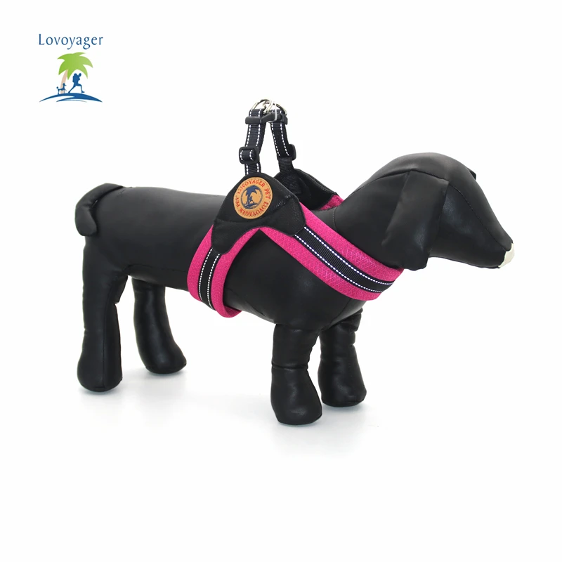 Модный Светоотражающий ошейник для собак дышащая сетка упряжка тренировки жилет