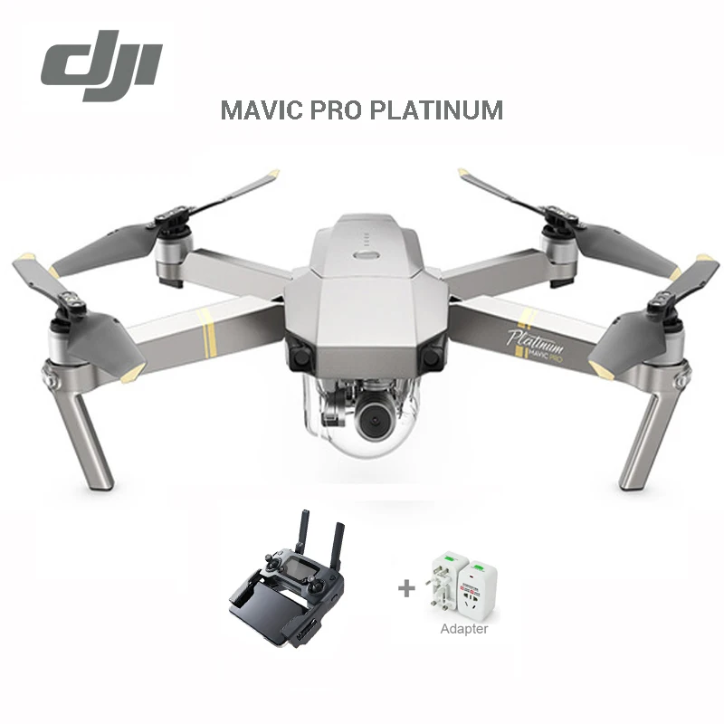 PLATINUM DJI Mavic Pro Platinum Fly More Combo и Mavic Pro Platinum складной Дрон FPV RC Квадрокоптер с камерой 4K HD - Цвет: PLATINUM