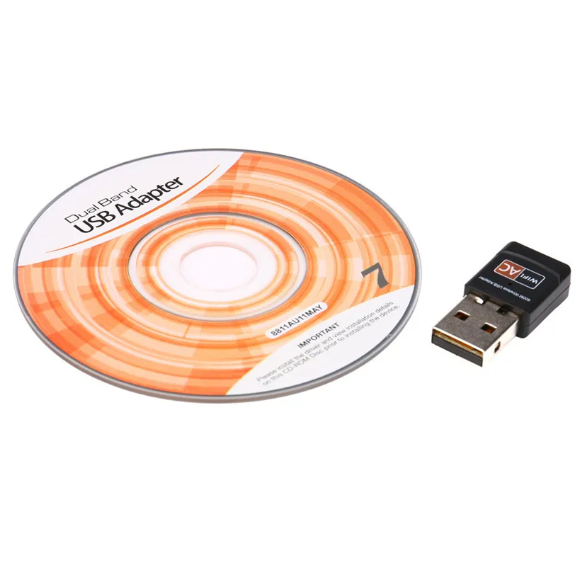 Двухдиапазонный сетевой адаптер AC600 600 Мбит/с 2 4 ГГц 5 USB Wi-Fi для беспроводной
