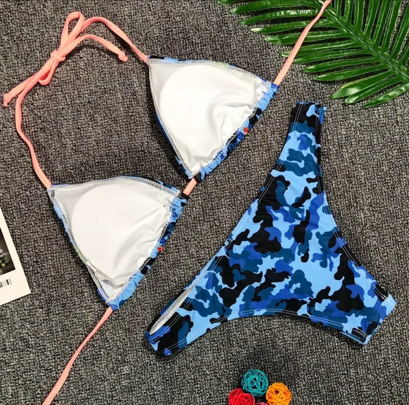 Новинка 2018 женский сексуальный бикини с принтом треугольным европейский и