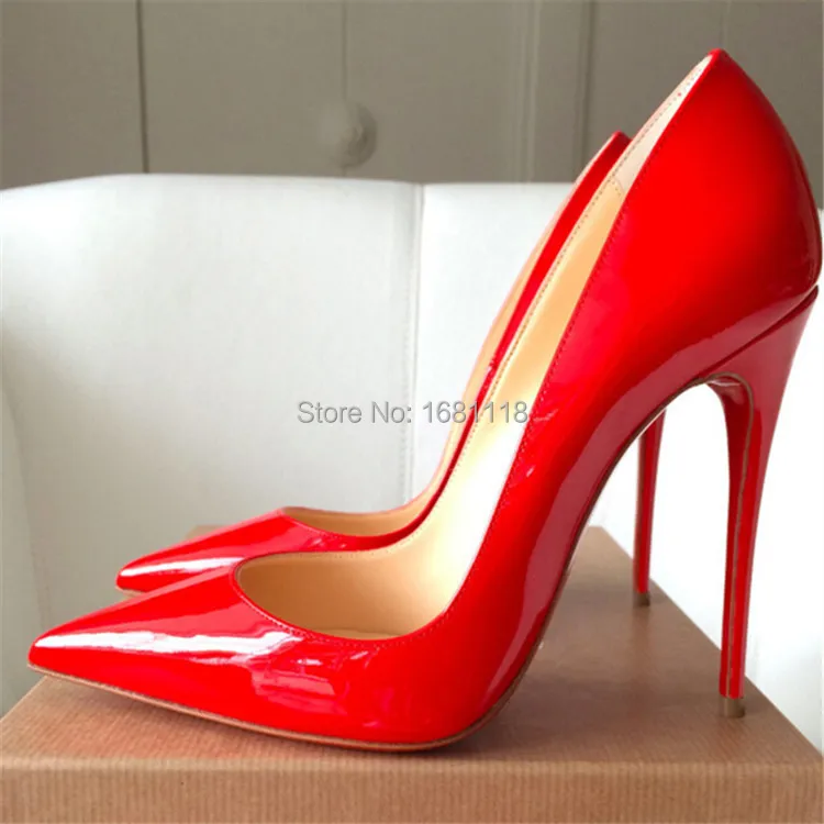 8cm /10 cm hot sale ladies brand shoes genuine leather patent pumps red backgrounds so kate designer for women | Обувь
