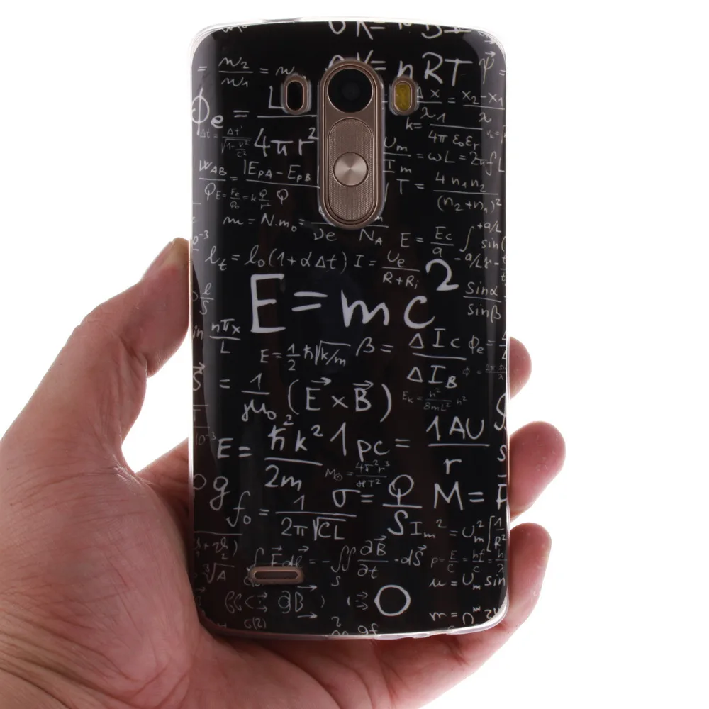 Рисунком Тонкий ТПУ Мягкие TPU IMD Case для LG G3 Защитный Мобильного Телефона Крышку