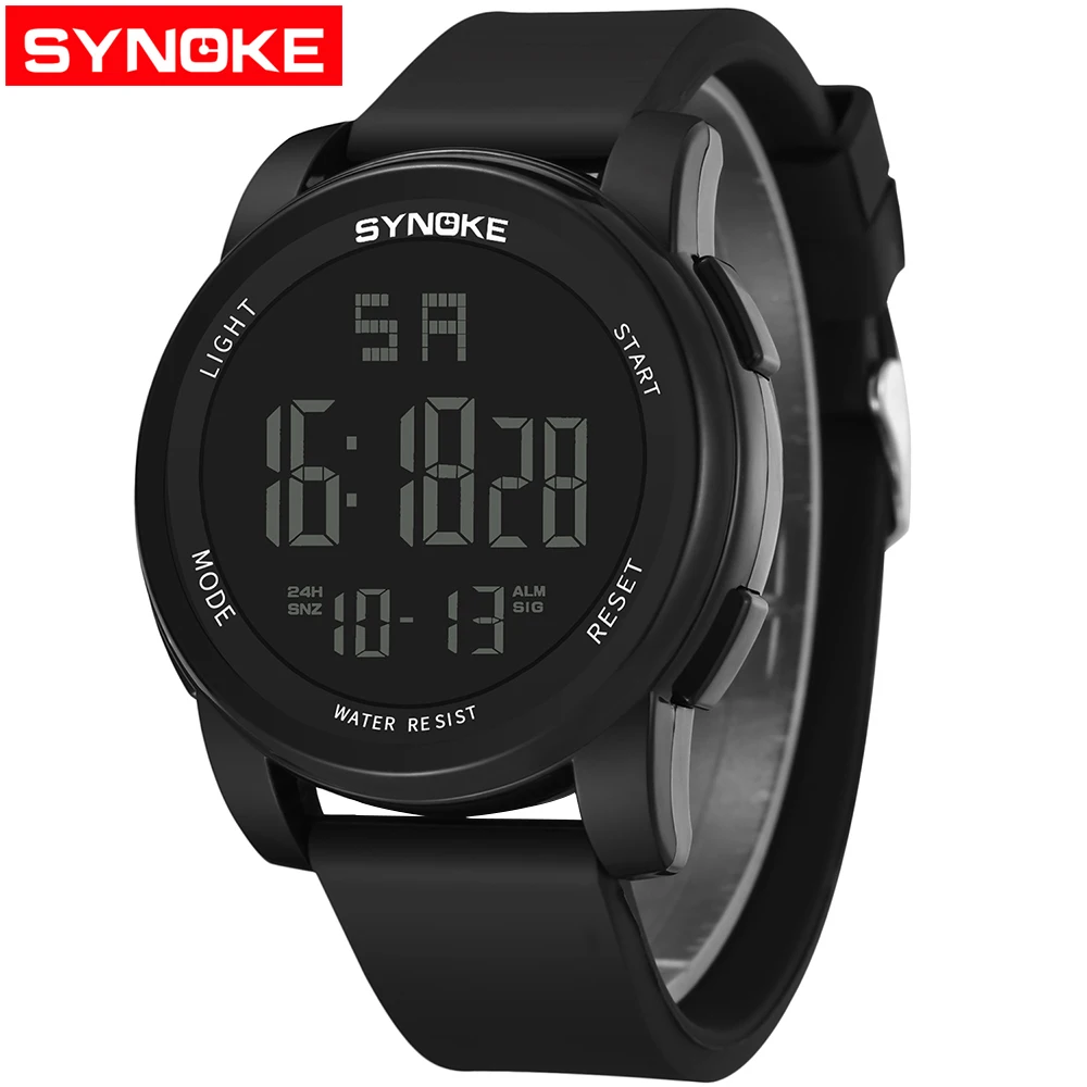 Часы наручные SYNOKE Мужские Цифровые в стиле милитари спортивные роскошные