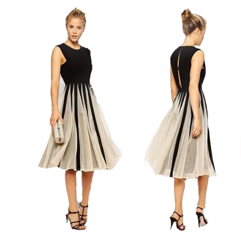

Women Sexy sleeveless slim dress Christmas elegant party dress vest summer dress lady Casual fashion dress S-2XL