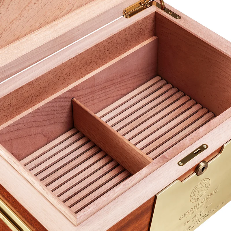 CIGARLOONG коробка для сигар увлажняющая кедровая древесина двухслойная большая