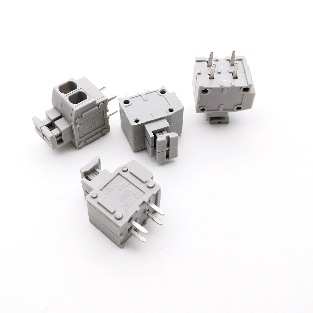 100 шт./лот) 2P KF235 3,81 шаг PCB пружинный клеммный блок разъем KF235-3.81-2P 250 В/10 А