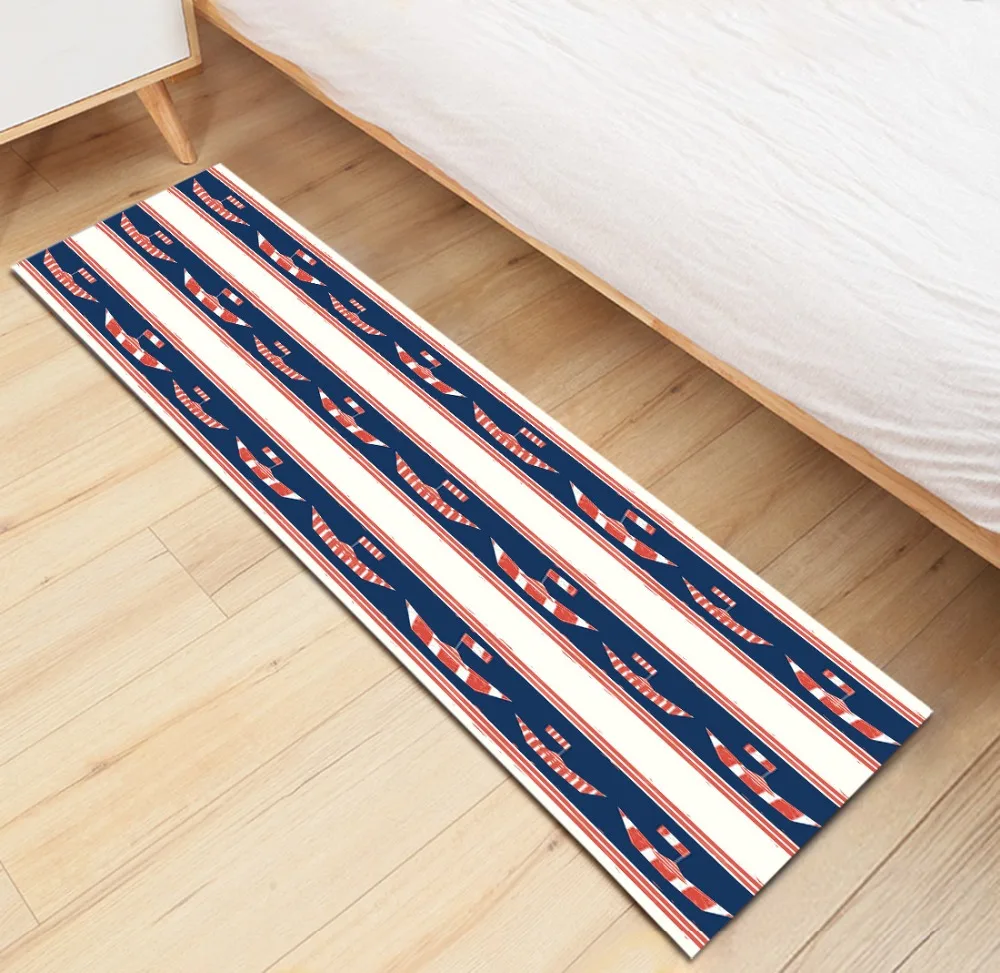 LB Stripe Boat Large Carpet And Area Rug For Kids Baby Home Living Room Crystal Velvet Cushion Bedroom Kitchen Floor Bath WC Mat | Дом и сад