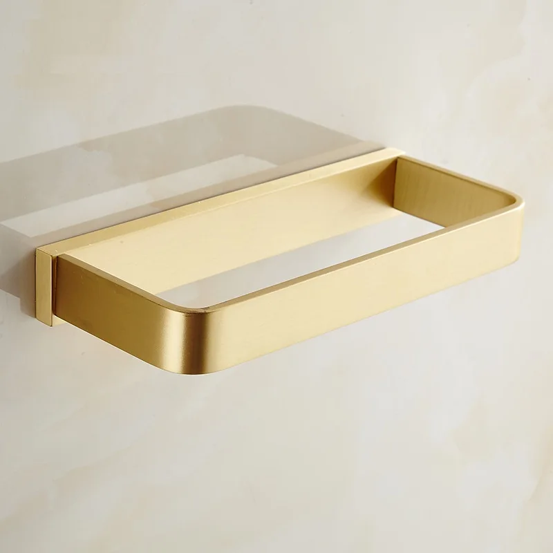 Держатель для полотенец MTTUZK латунный матовый золотой черный квадратное кольцо