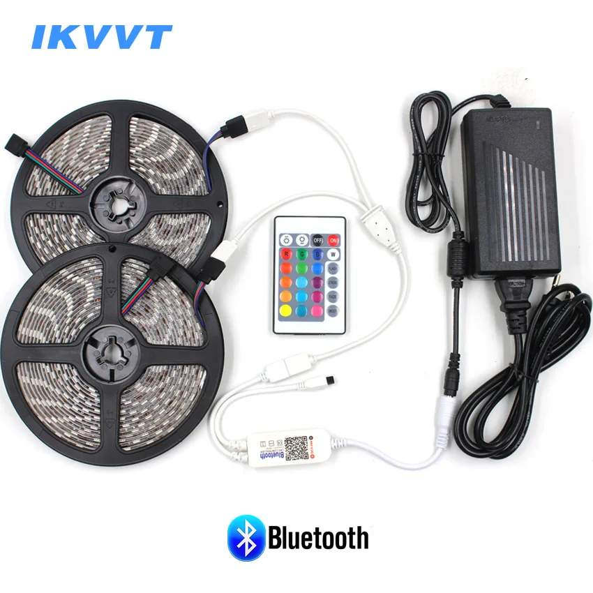 IKVVT 5050 RGB белый Светодиодные ленты свет Водонепроницаемый rgb светодио дный Лента