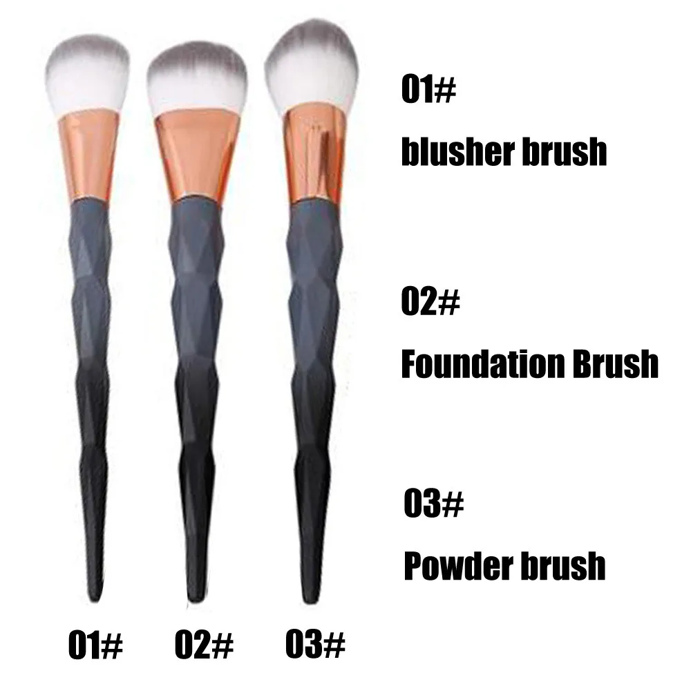 3pcs/set Wooden makeup brushes Foundation Cosmetic Eyebrow Eyeshadow Brush professional artist Makeup Sets Tools | Красота и здоровье