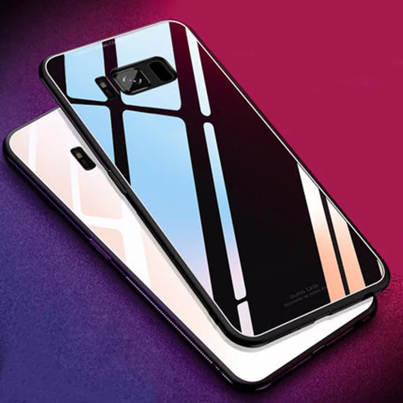 Самый популярный стеклянный чехол-накладка с защитой от царапин для Samsung Galaxy S8