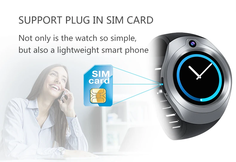 S216 с Bluetooth для приставки Android Smart Часы 1 ГБ/16 ГБ MTK6580M четырехъядерный процессор наручные часы камера монитор сердечного ритма 3g Sim шагомер с Wi-Fi