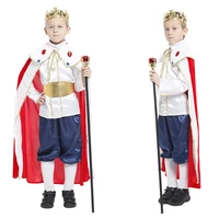 halloween childrens the king prince with crown cosplay clothes party show performance costume dress up
