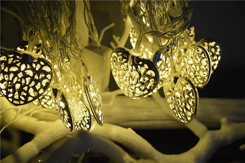 5M 20 светодиодная гирлянда из железа в виде сердца и Марокко вечерние подарок на