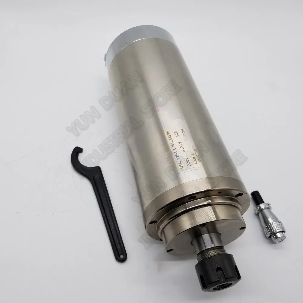 Changsheng 5.5KW 7.5HP 125 мм ER25 220 В переменного тока 24000 об/мин Шпиндельный двигатель с