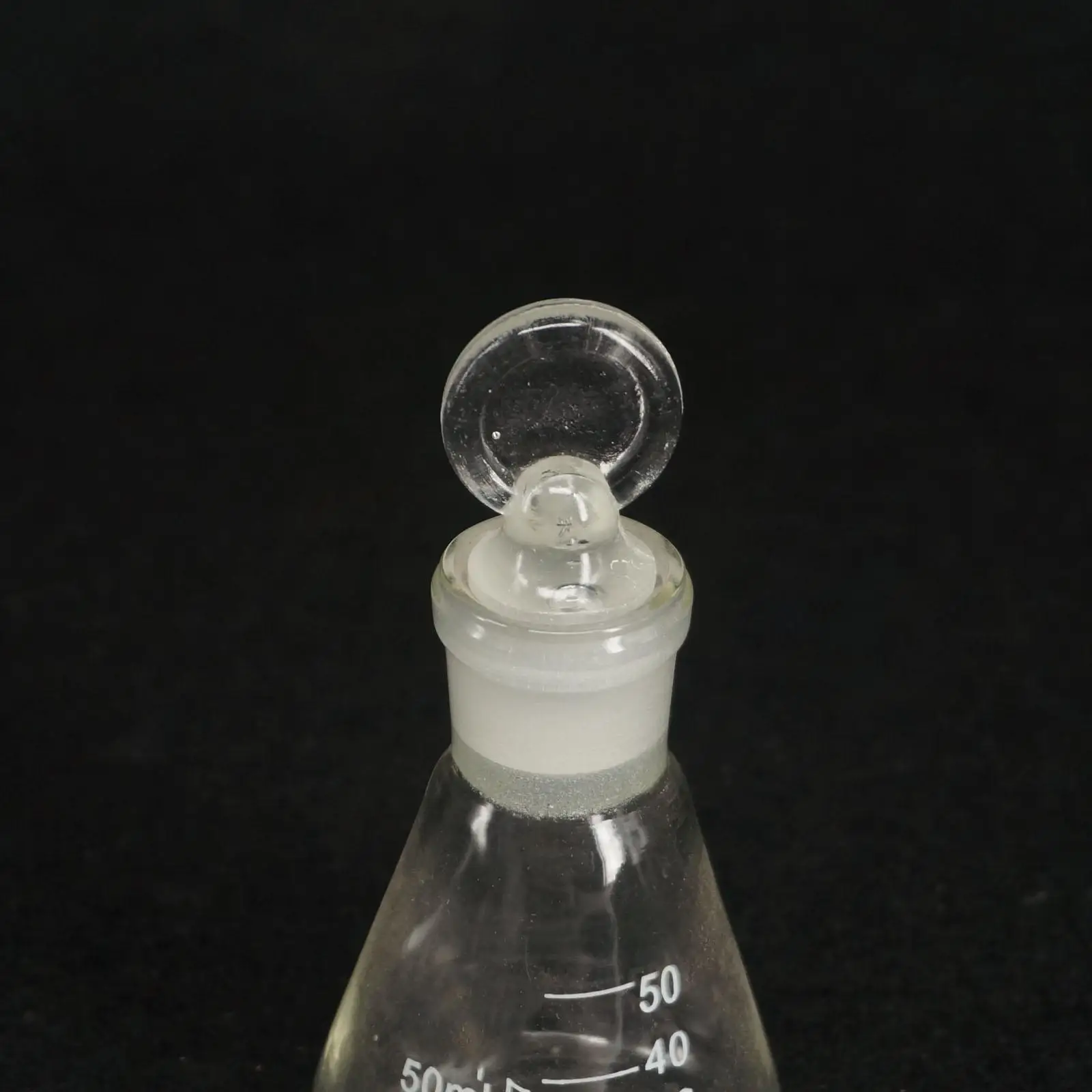 50 мл лабораторное боросиликатное стекло Erlenmeyer коническая колба с заземлением |