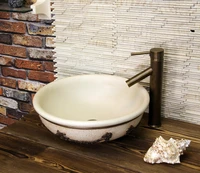 archaize luxury wash basin art toilet lavabo bathroom single basin that wash a face