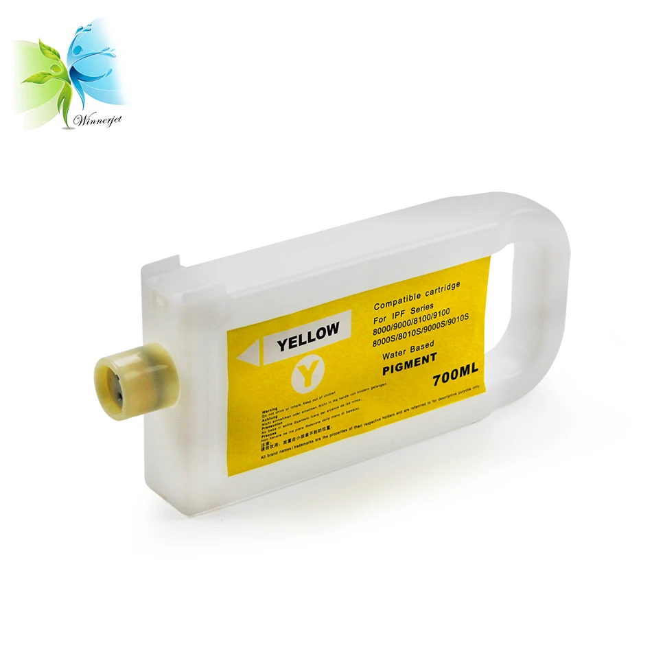 Winnerjet 8 цветов 700 мл IPF 307 пустой пополняемый картридж для принтера Canon IPF830 IPF840