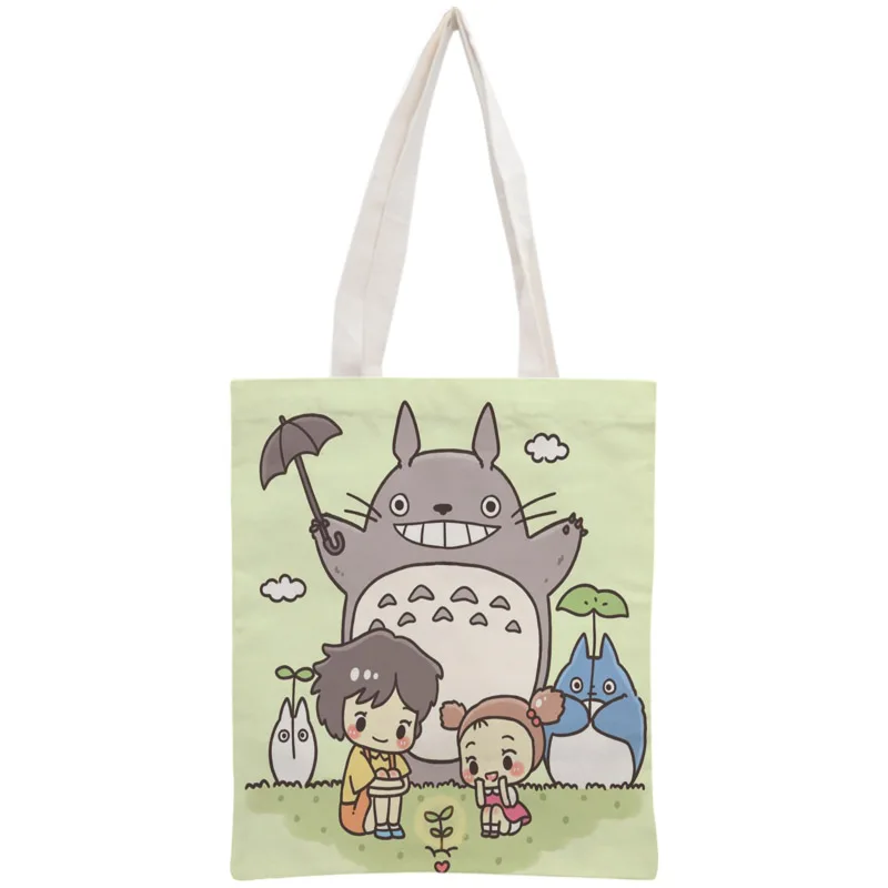 Сумка-тоут Totoro на заказ многоразовая Сумочка плечо складные хлопчатобумажные