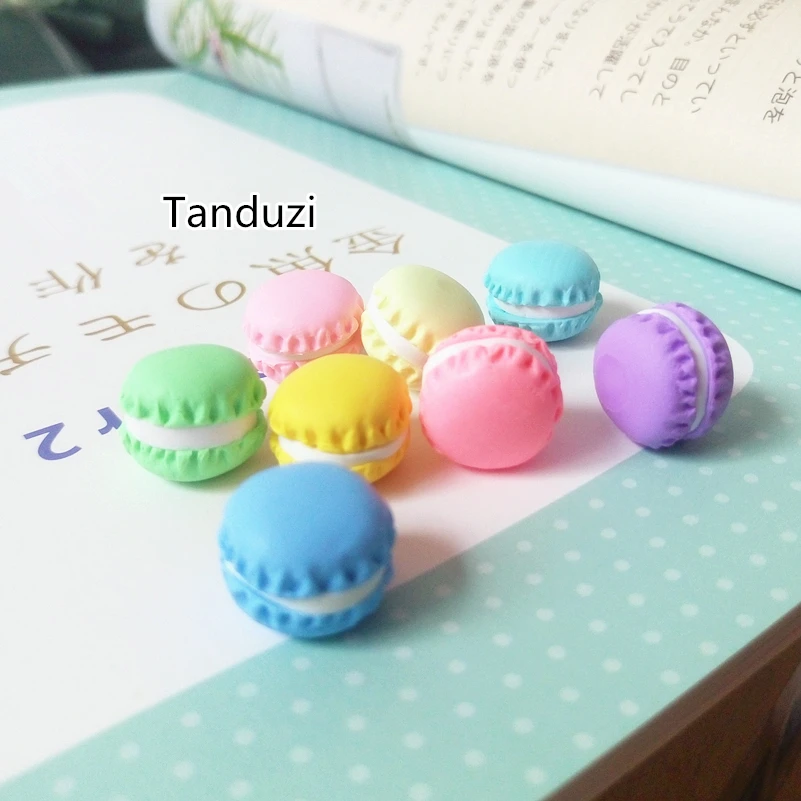 Оптовая продажа 100 шт. симпатичная Цветная полимерная глина макарон конфета