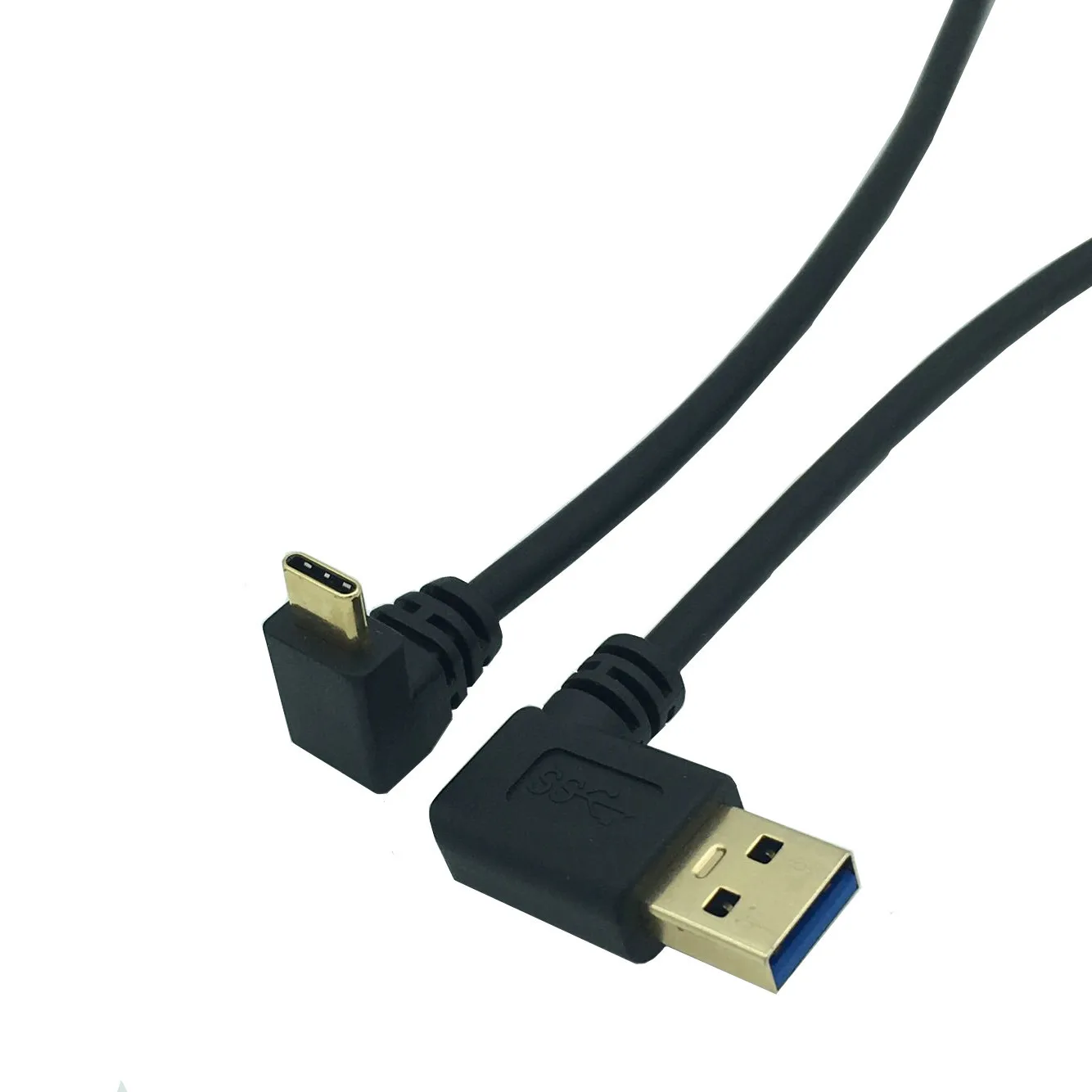 Позолоченные USB3.0 версия AM влево изгиб/Тип C вверх и вниз ноутбук телефон зарядный