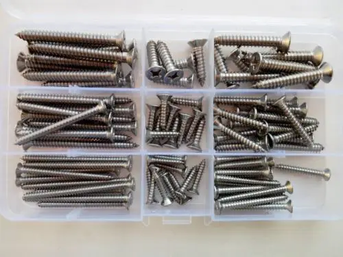 Самонарезающие винты Phillips самонарезающие болты с плоской головкой 93 шт. M4 M5 M6 |
