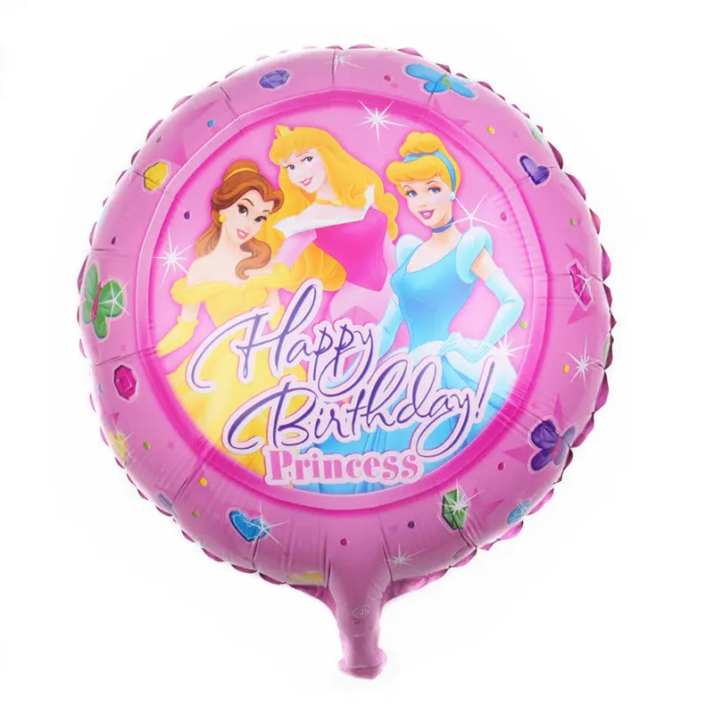 Figure balloon TSZWJ Новинка 18-дюймовые принцессы из мультфильма для девочек; серия алюминиевый шар праздничное украшение для вечеринки, свадьбы, декоративный шар - Цвет: Figure balloon