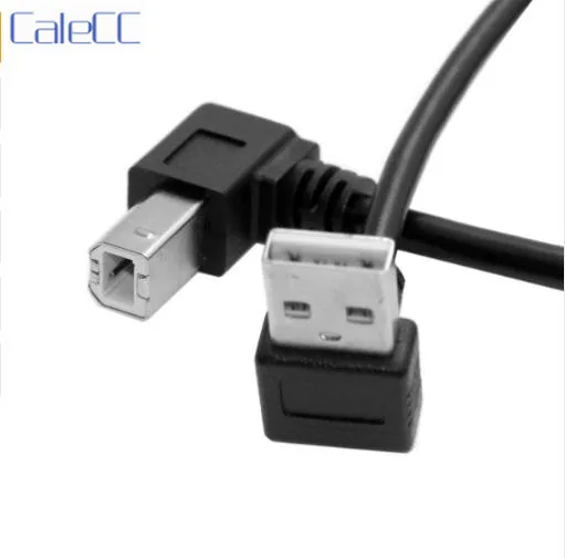 35 см вниз Угловой USB 2 0 A штекер к B вверх 90 градусов принтер сканер HDD
