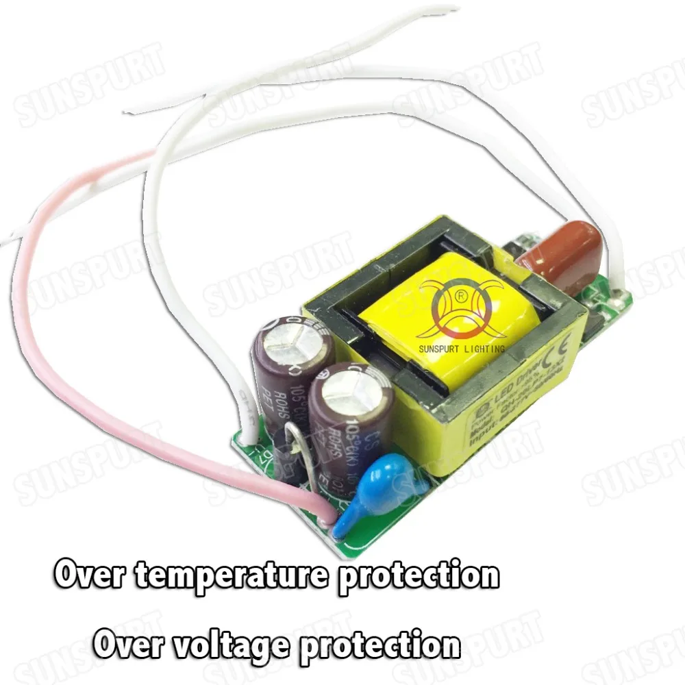 Изолированная светодиодная лампа 5 шт. 20 Вт AC85 277V 7 13x2W 450mA DC20 45V светодиодный блок