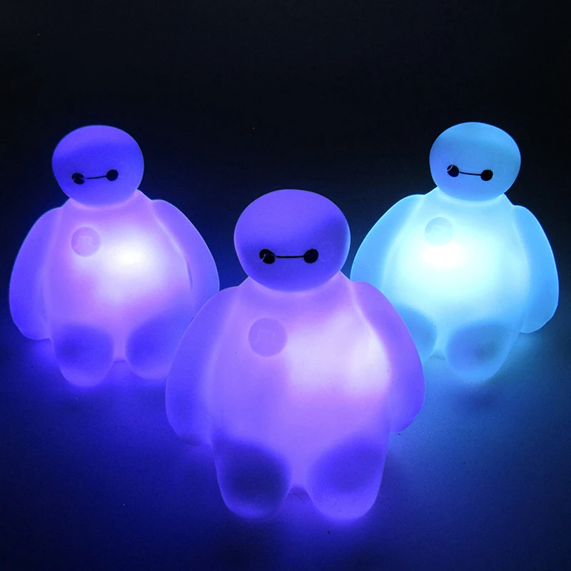 7 цветов Изменение Большой Герой мультфильма BayMax светодиодный ночник настольная