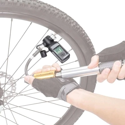 Topeak TSG-02 TSUTG-03 велосипедный цифровой SmartGauge электронные воздуха в шинах Давление манометр велосипед 250/300 фунтов/кв. дюйм ЖК-дисплей вращающейся головкой