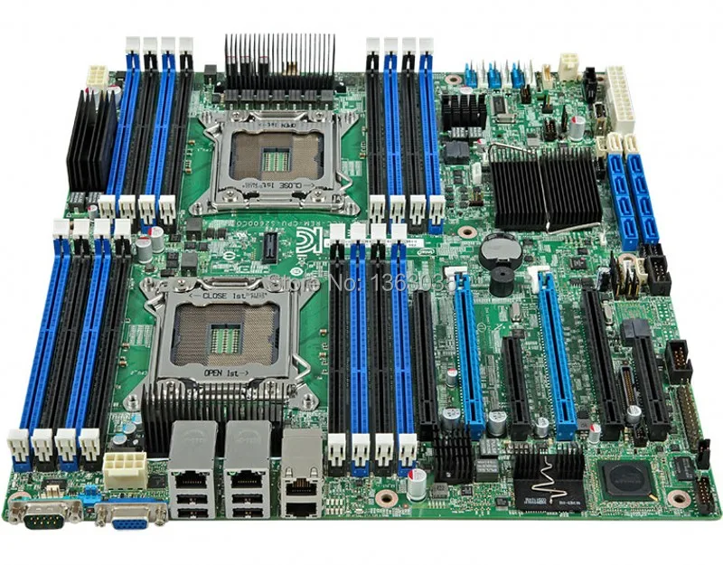S2600CO4 Серверная материнская плата C602 чипсет LGA2011 протестированная Рабочая|server