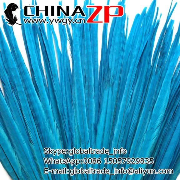 CHINAZP Factory Size from 16inch to 18inch (40-45cm) 100pieces/lot High Quality Natural Ringneck Pheasant Tail Feathers | Дом и сад