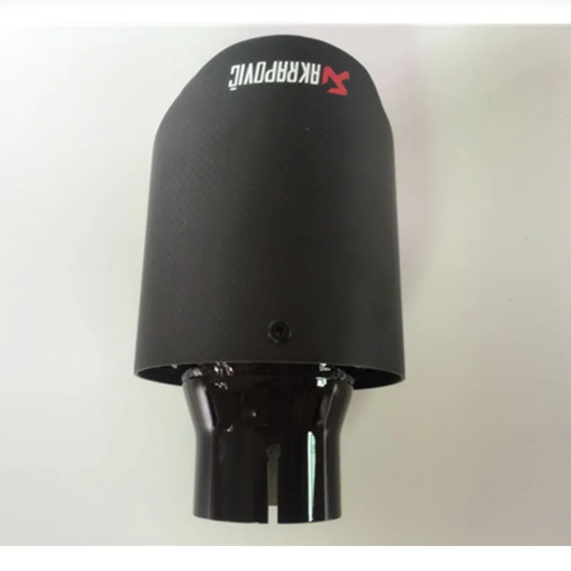 Автомобильный глушитель, 1 шт., Akrapovic, для автомобиля, яркий, из углеродного волокна, выхлопные трубы, один глушитель, наконечники, насадка для глушителя