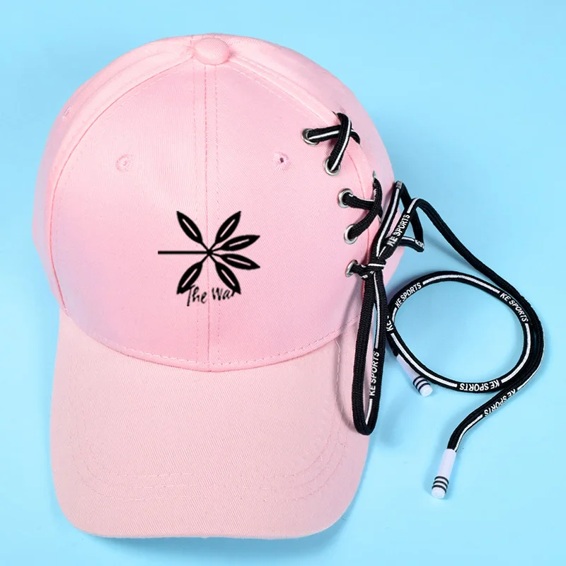 pink 3 Мода Kpop аксессуары GOT7 BLACKPINK EXO дважды Seventeen; Кей-Поп Бейсболка для улицы Snapback HatsMen/женщины хип-хоп Trucker Кепки - Цвет: pink 3