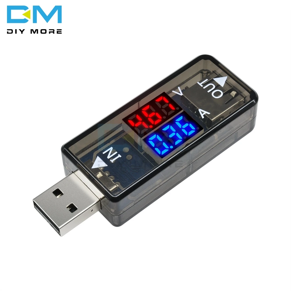 Мини 5 в USB измеритель напряжения тока тестер зарядного устройства Вольтметр