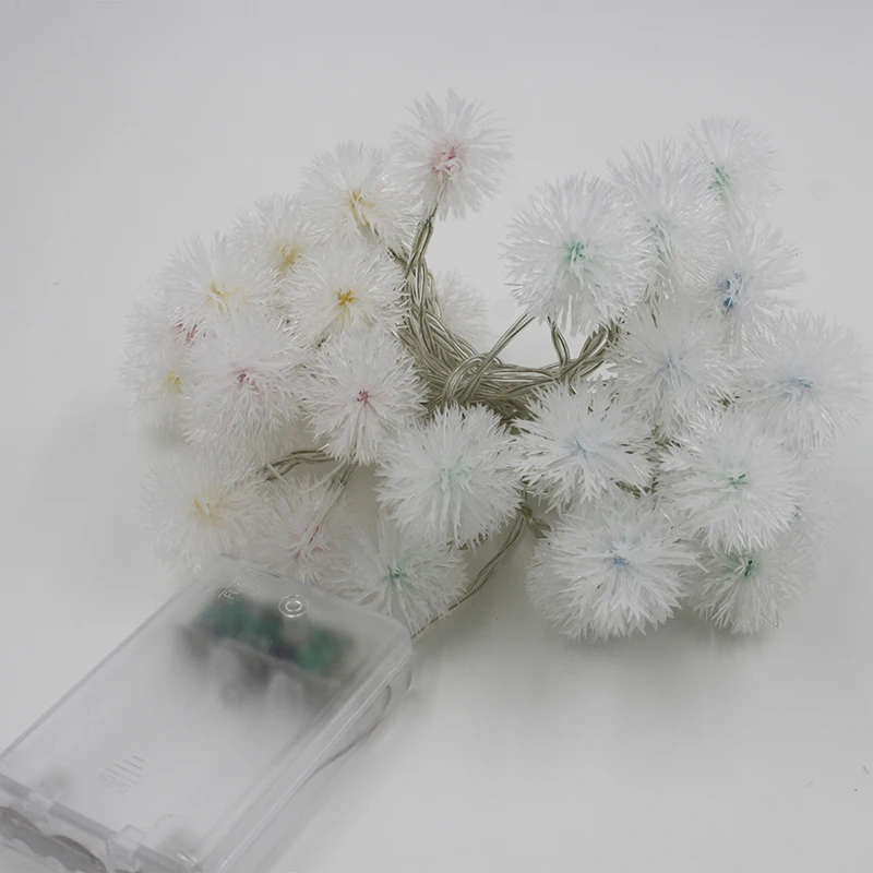 Горячая Новинка Светодиодный светильник гирлянда со снежком хлопья для