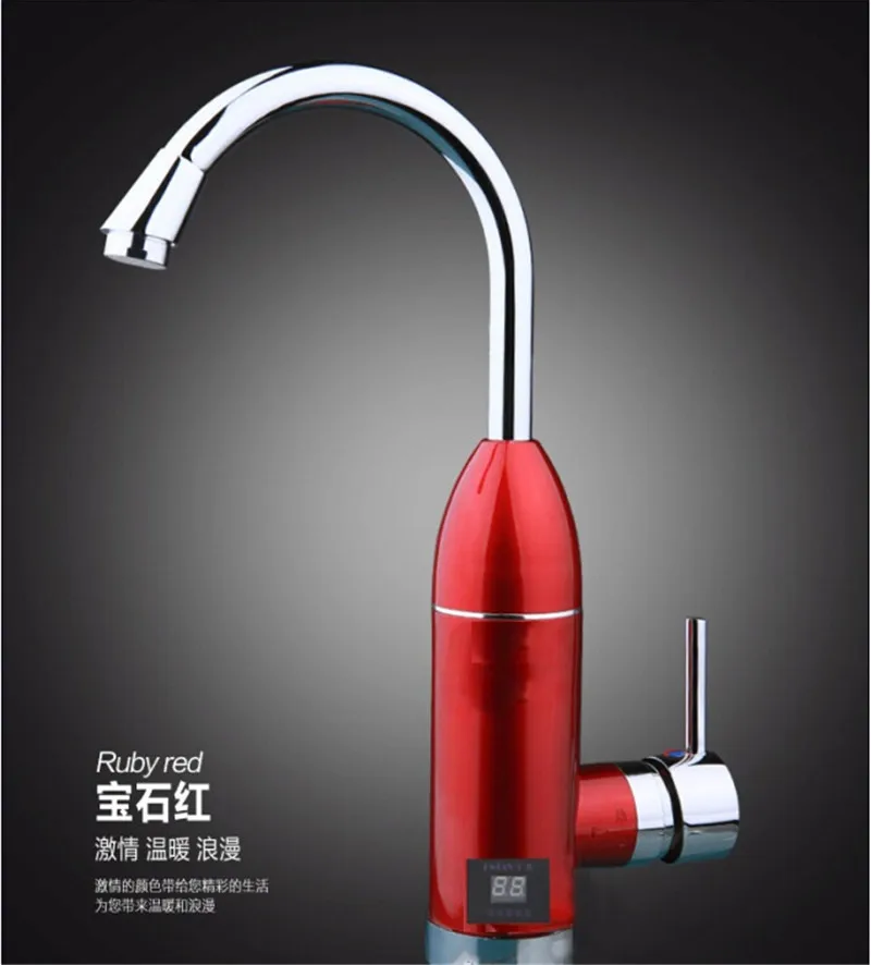 XMS03 1 цифровой дисплей мгновенный кран горячей воды warmtoo 220V 50HZ светодиодный